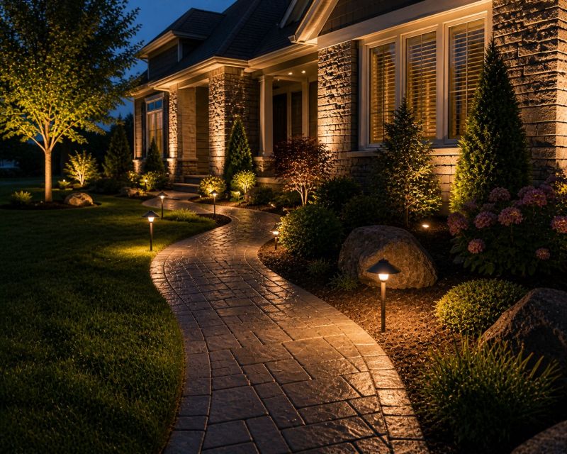 Courtyard Light Installation in Kansas City, MO